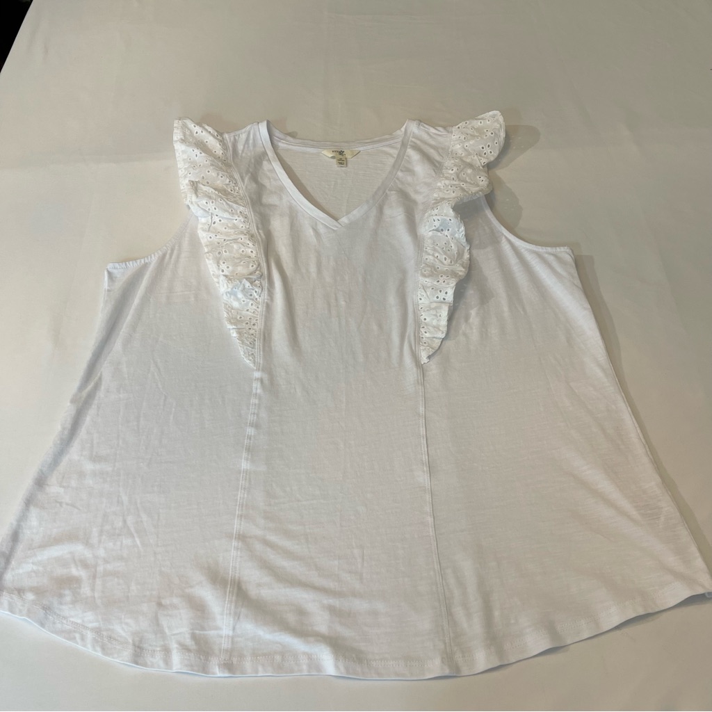Terra Sky Womens Top Size Xxl Very Good Condition Preowned White Terra Sky Womens Top Size Xxl Very Good Condition Preowned White